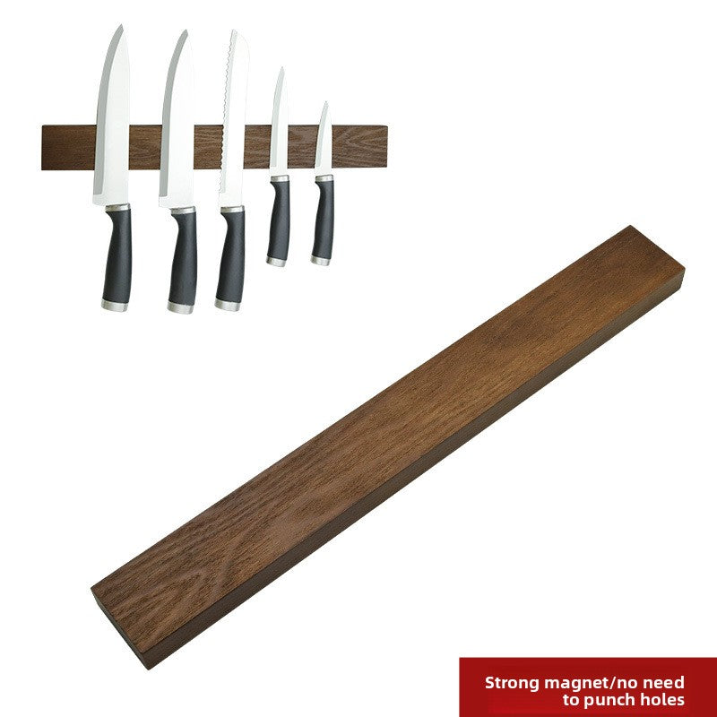 Natural Wooden Magnetic Knife Strip | Wall-Mounted Blook (30cm / 40cm)