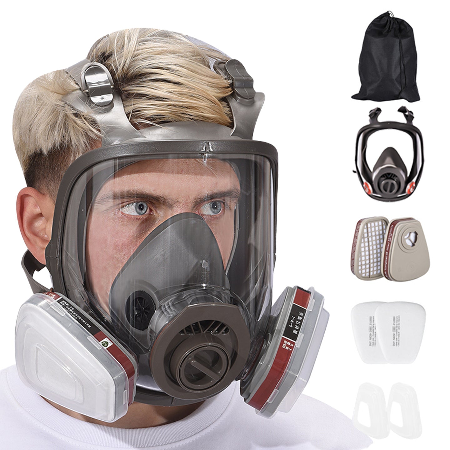 Silicone Gas Mask for Toxic Fume Protection