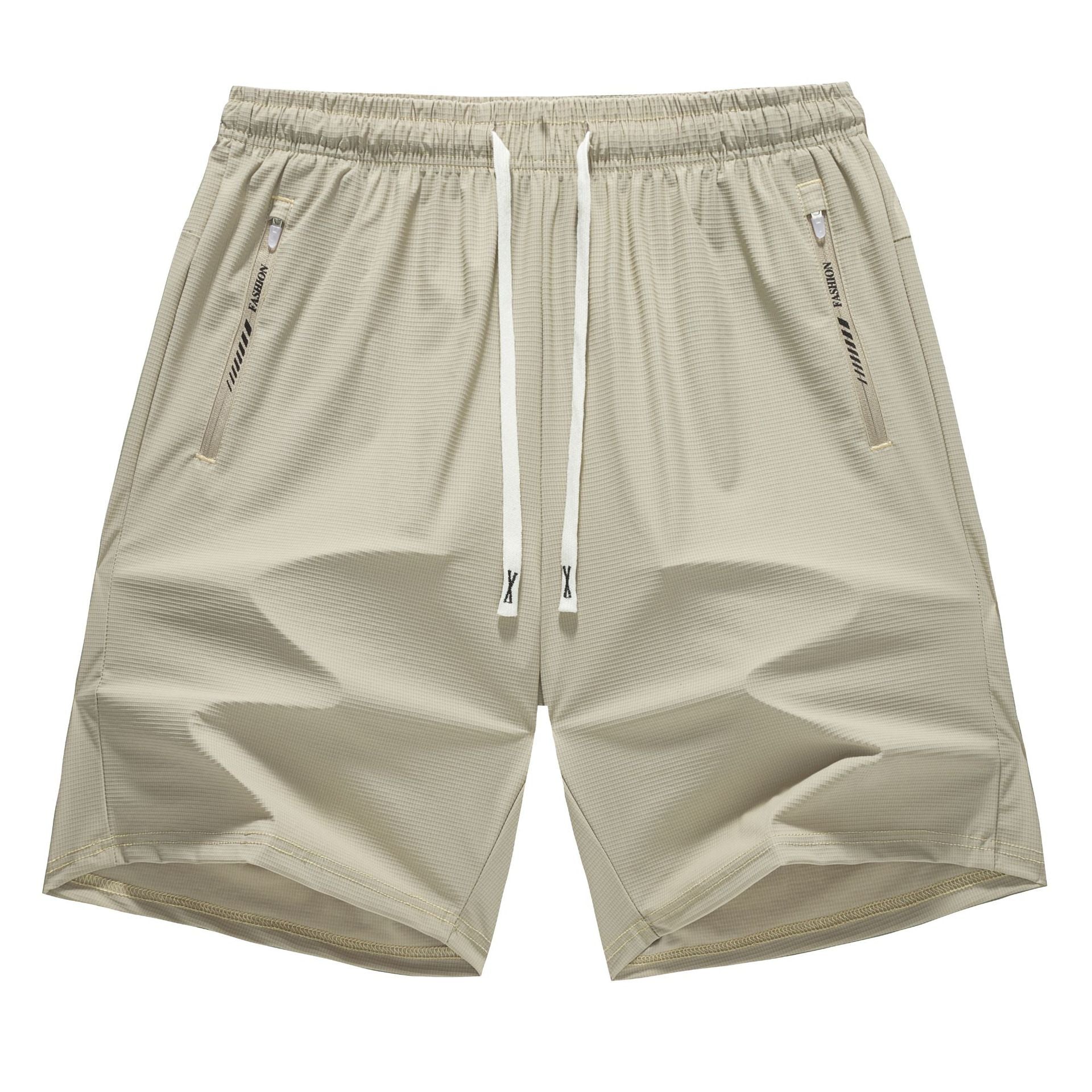 Mens Quick Dry Elastic Waist Sport Shorts