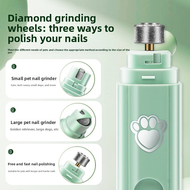 Paw Calm Cordless Pet Nail Grinder | Quiet Low-Noise Electric Claw Trimmer