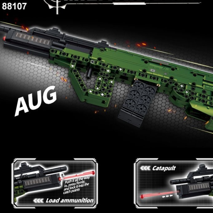 Building Block Model Gun – Functional Sniper Rifle, AK47 & Machine Gun Sets
