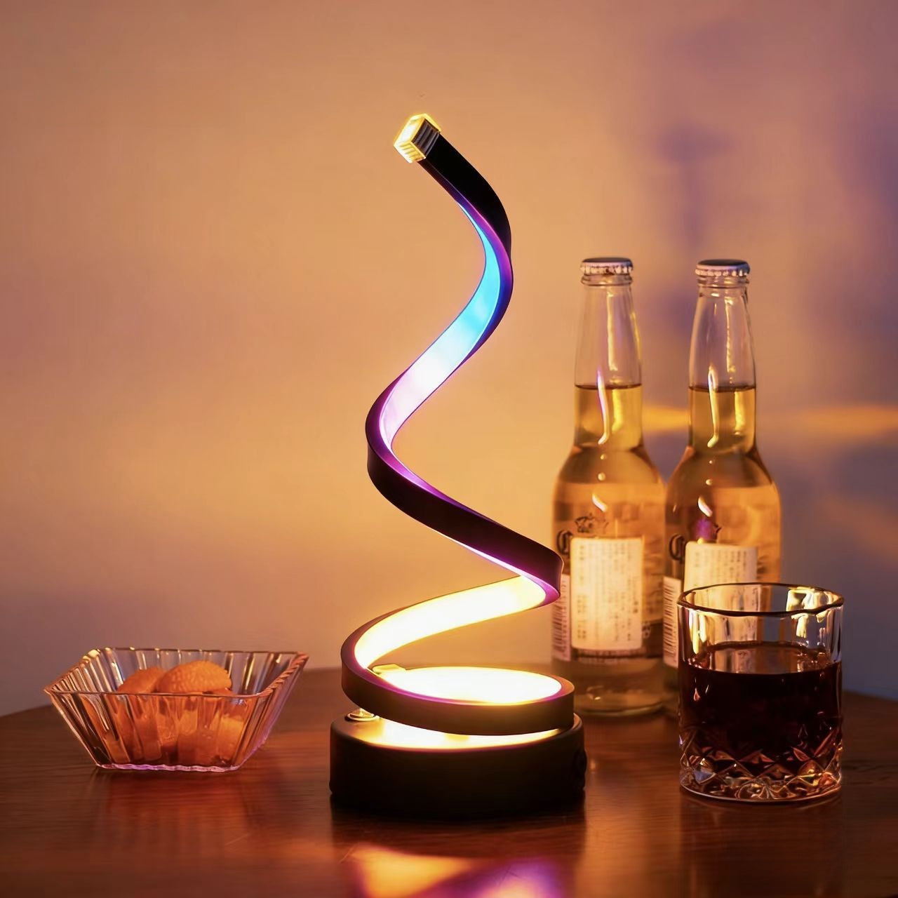 Adjustable Spiral USB Desk Lamp