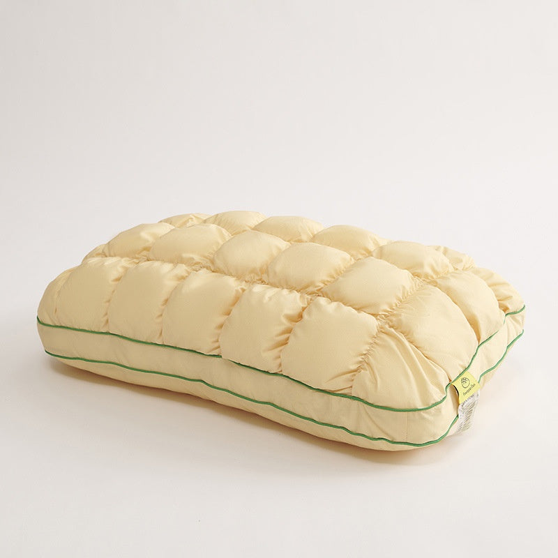Ergonomic High-Resilience Cloud Comfort Pillow – Breathable Spandex Blend & Therapeutic Cervical Support Sleep System