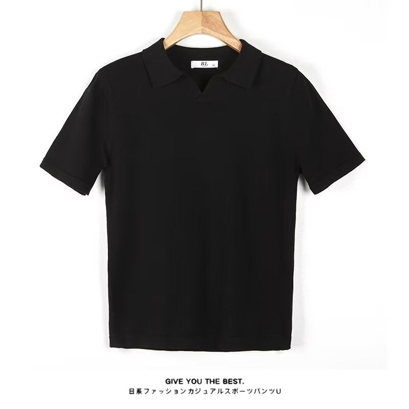 Men's Short Sleeve Lapel T-Shirt