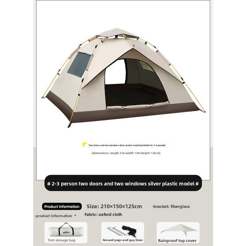 Automatic Waterproof Camping Tent for Family Outdoor Use