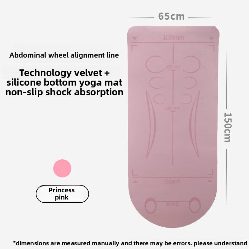 Abdominal Wheel Exercise Mat with Knee Pad