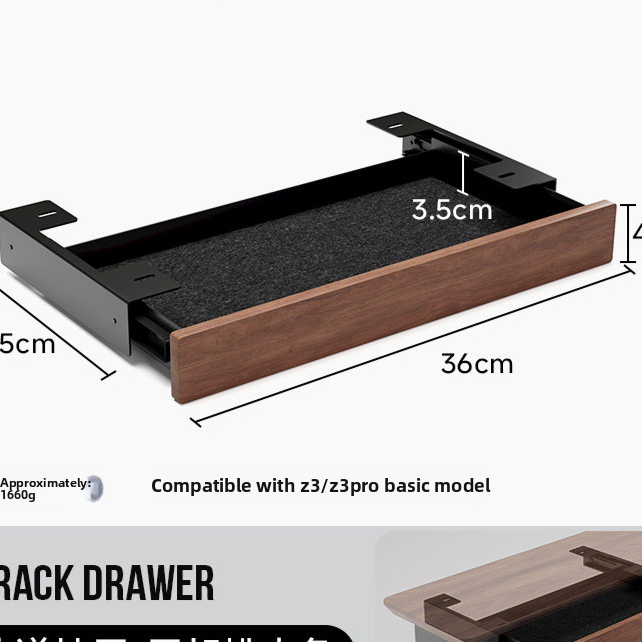 Computer Desktop Storage Pad Elevated
