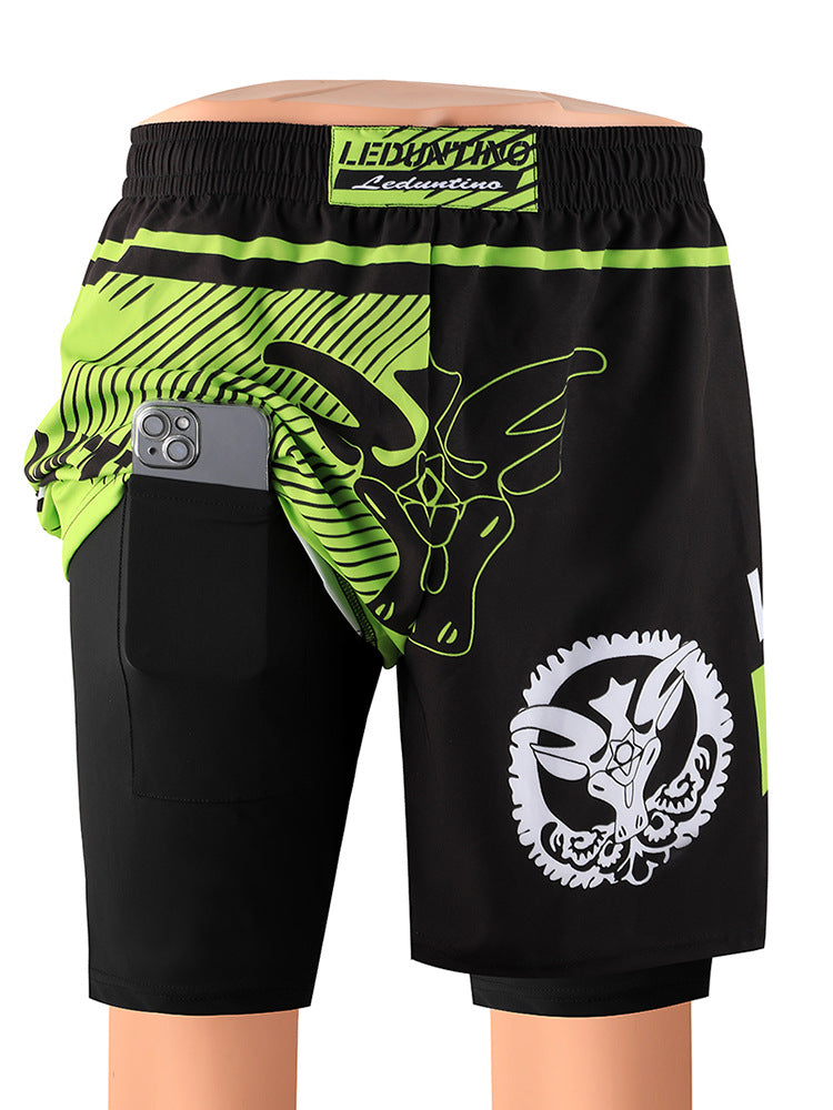 Muay Thai Shorts with Side Shiny Trim