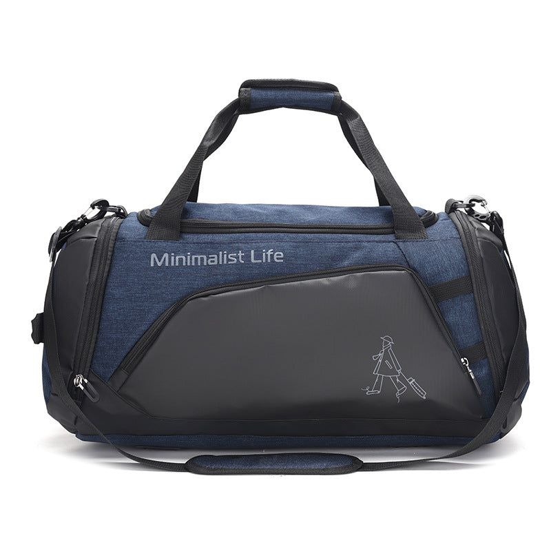 Mens Nylon Travel Bag with Shoe Compartment
