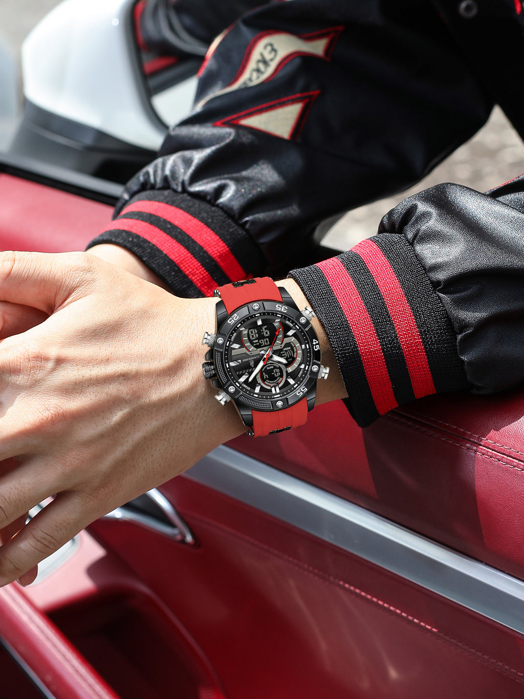 Mens Dual Display Electronic Watch