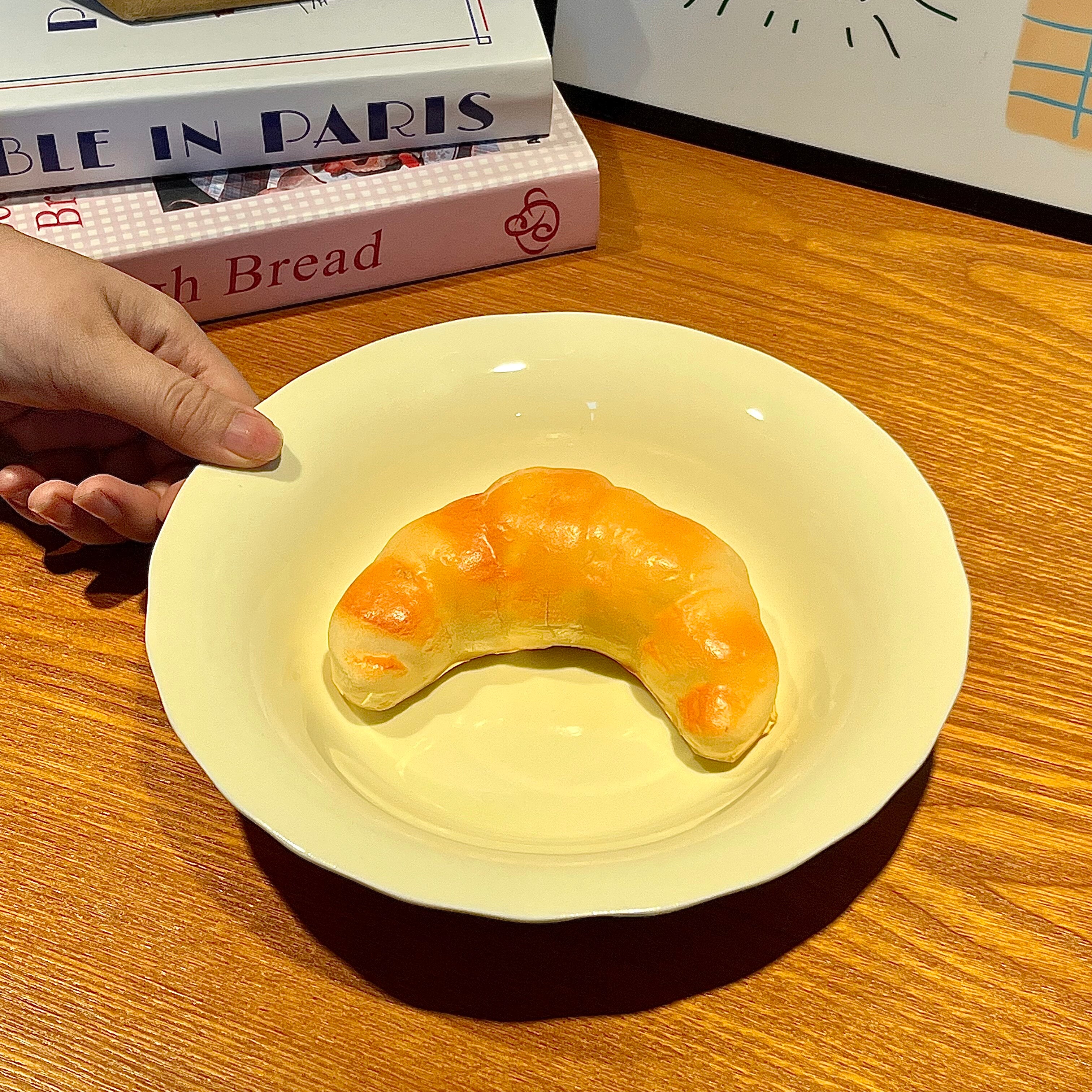 Ceramic Rice Bowl with Underglaze Color and Fruit Pattern