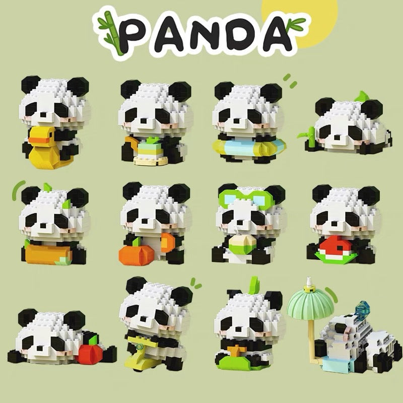 Creative Panda Building Blocks Educational Desktop Toy