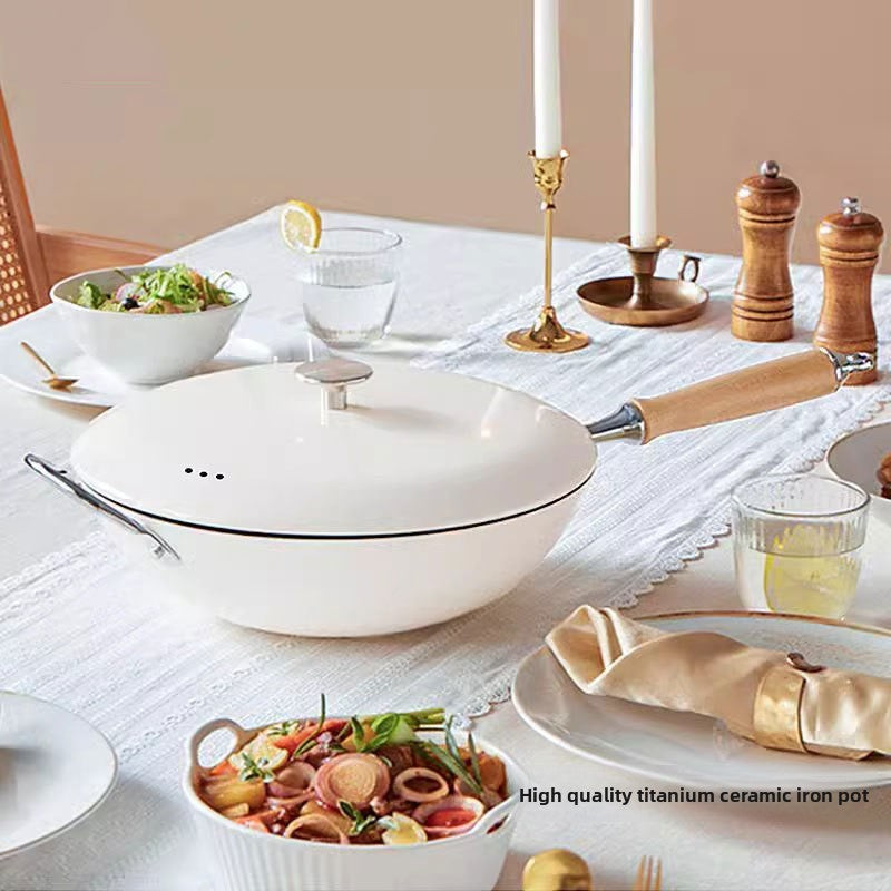 Household Ceramic Coated Pot Set