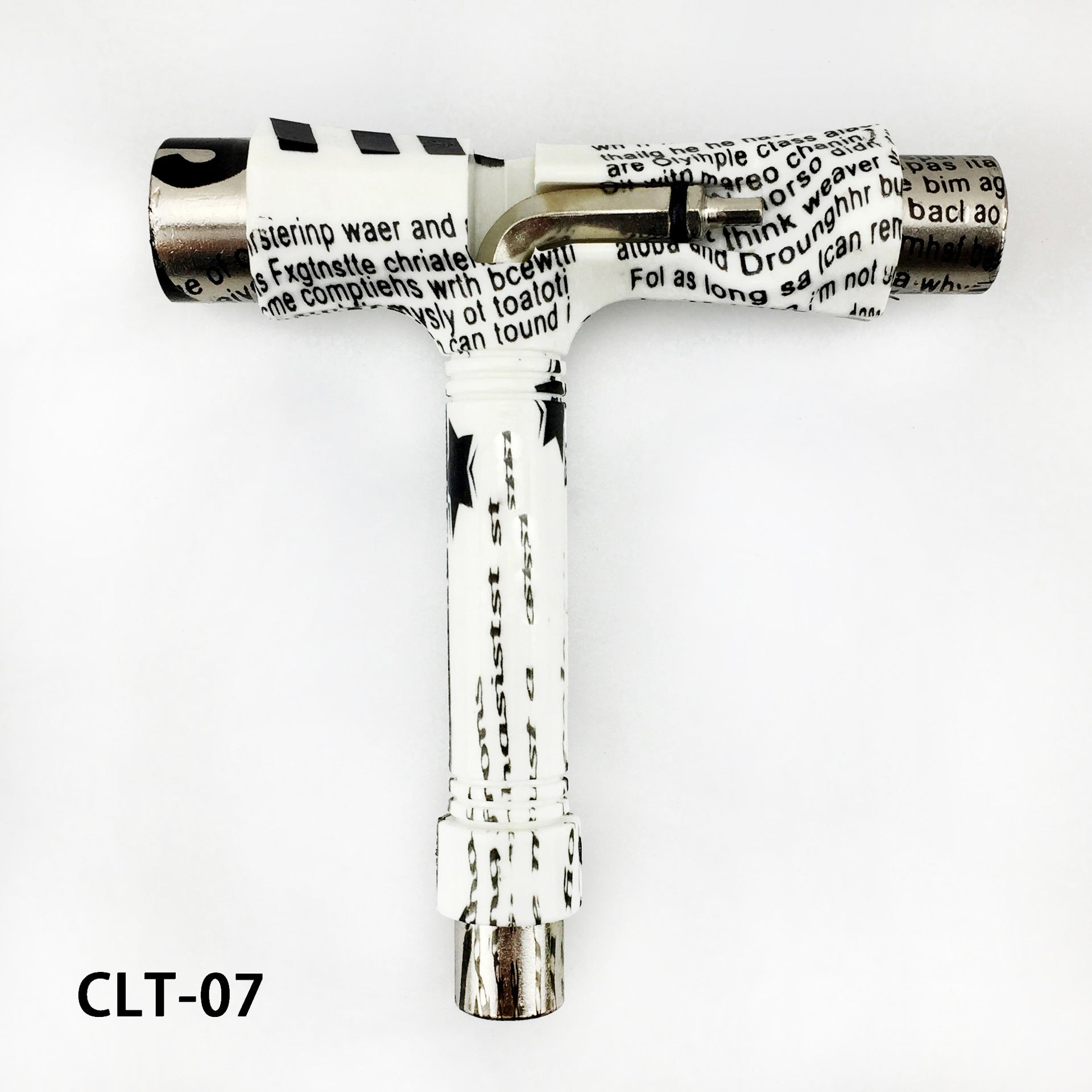Multi-functional skateboard T-shaped tool