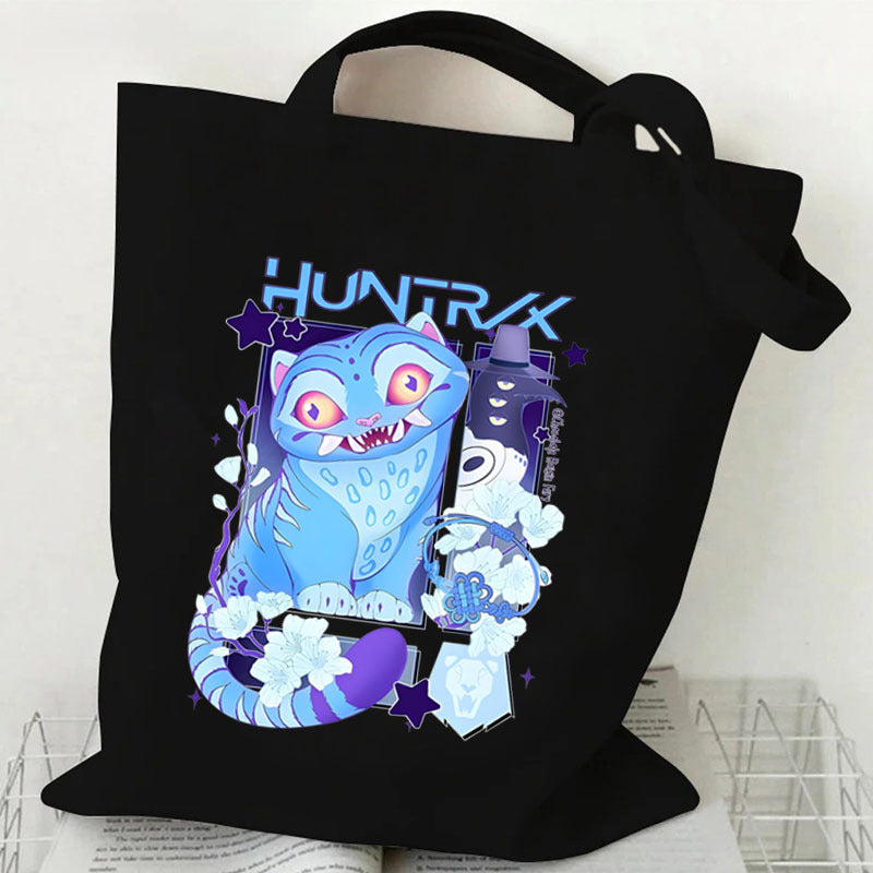Anime-themed printed canvas bag