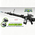Realistic MG3 Soft Bullet Machine Gun – Chain-Fed, Shell-Ejecting Electric Burst Toy with Tripod