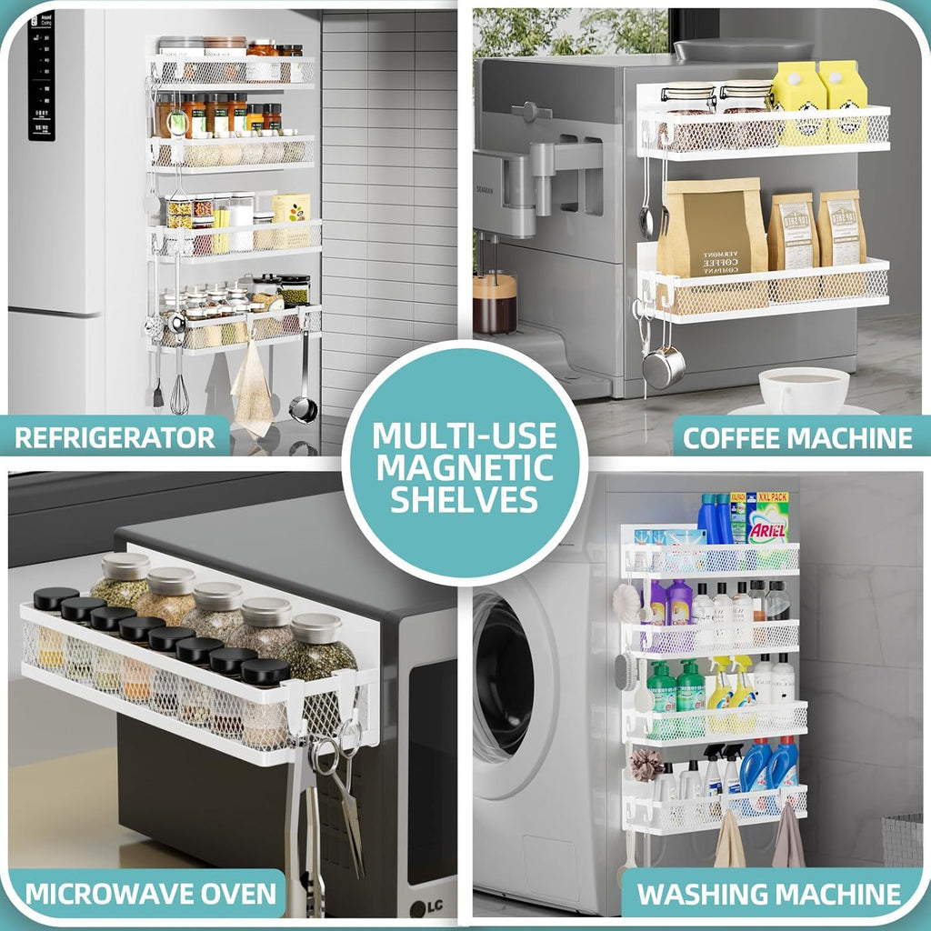 Grid Storage Rack with Hooks