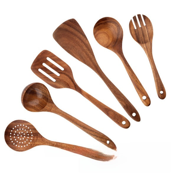 Acacia Wood 9-Piece Kitchen Utensil Set