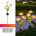 Aura Solar Spider Lily Garden Lights-Exotic Landscape Stakes with Glowing Stems