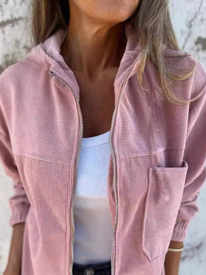 New Solid-Colored Women's Jacket