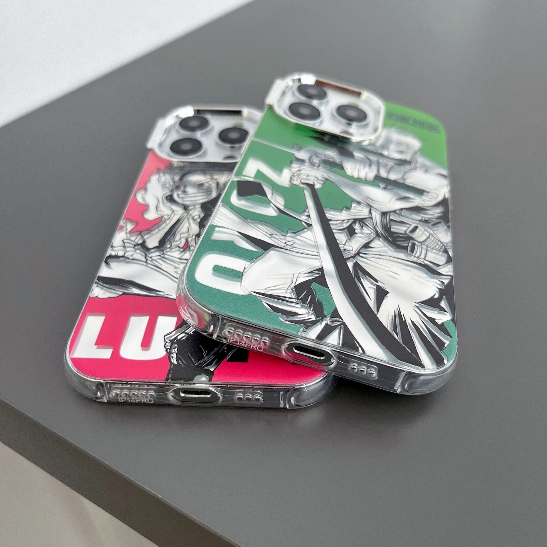 Anime Luffy Zoro Design Electroplated iPhone Case