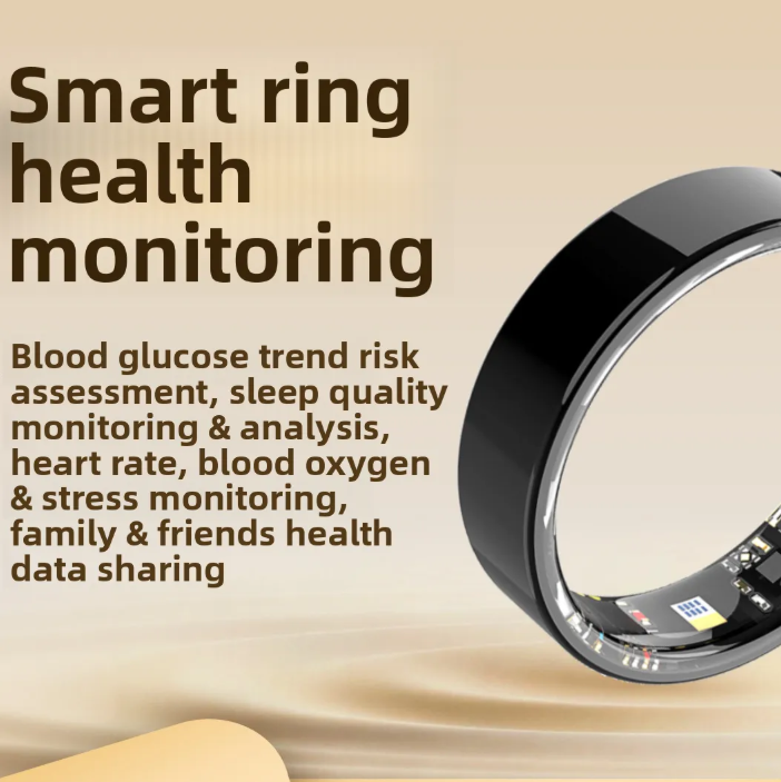 Premium Smart Health Monitoring Ring | 24/7 Blood Glucose, Heart Rate & Sleep Tracker