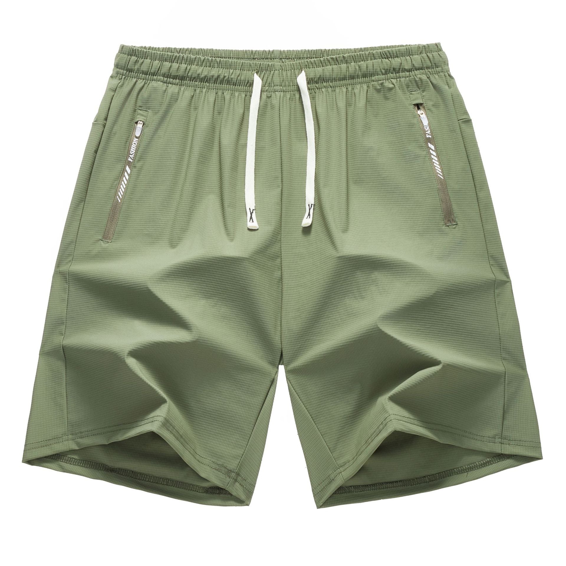 Mens Quick Dry Elastic Waist Sport Shorts