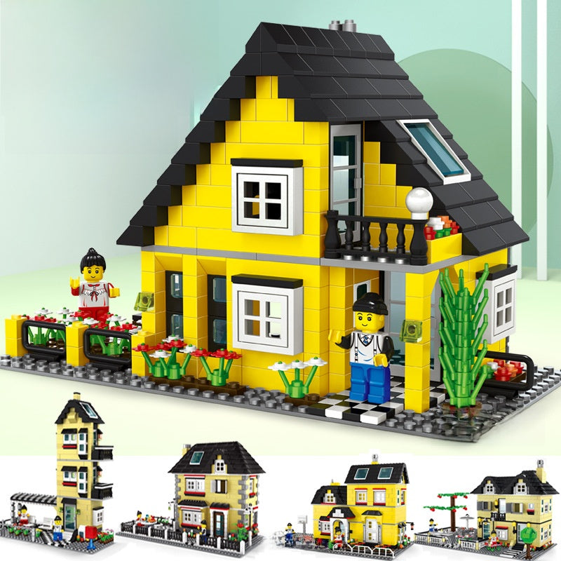 Building Model of a Block House Villa