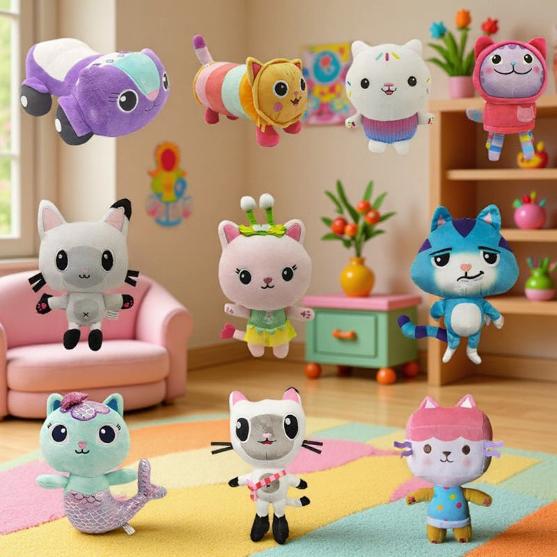 Gabby Dollhouse Plush Toy Characters