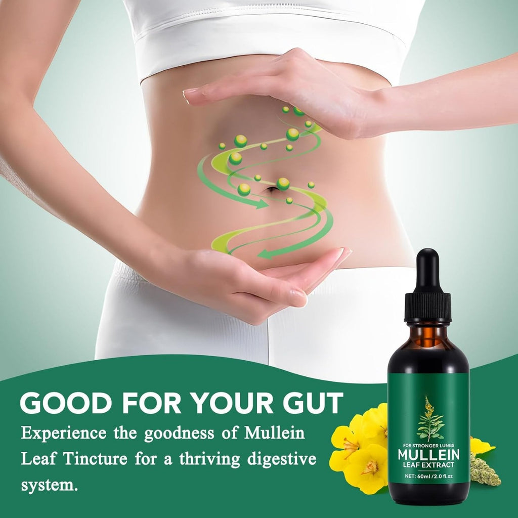 Premium Mullein Leaf Liquide Drops-60ml | Natural Respiratory Support