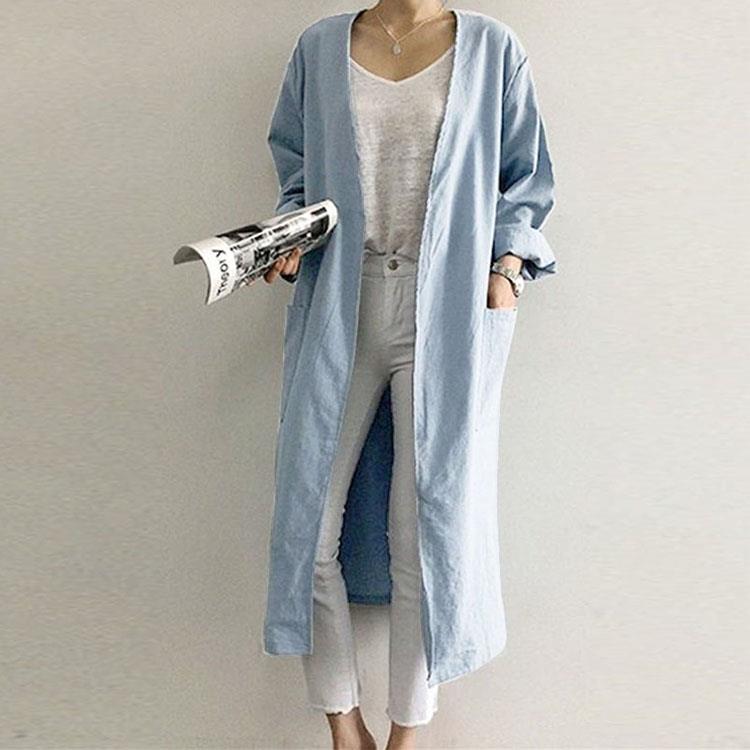 Women's V-Neck Trench Coat