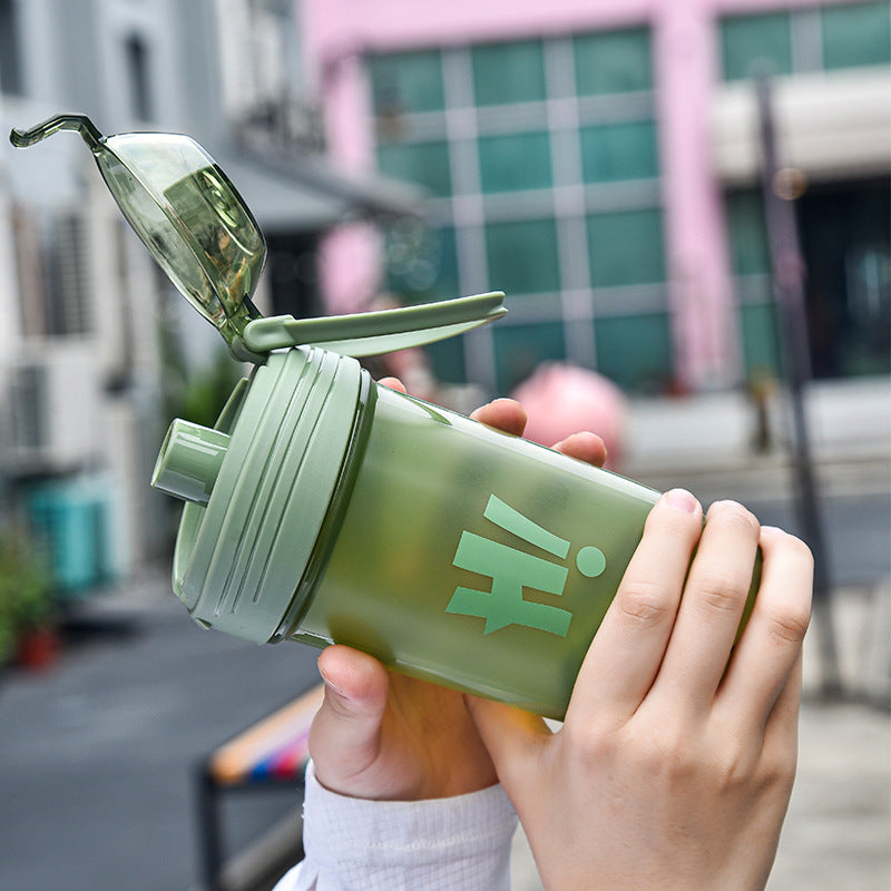 Leak Proof Plastic Shake Cup with Patented Lid
