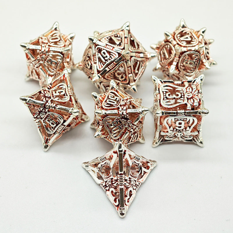 Hollow Metal 20-Sided Dice for Tabletop Games