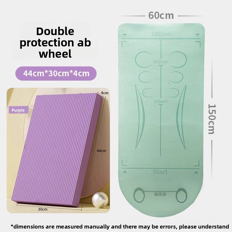 Abdominal Wheel Exercise Mat with Knee Pad