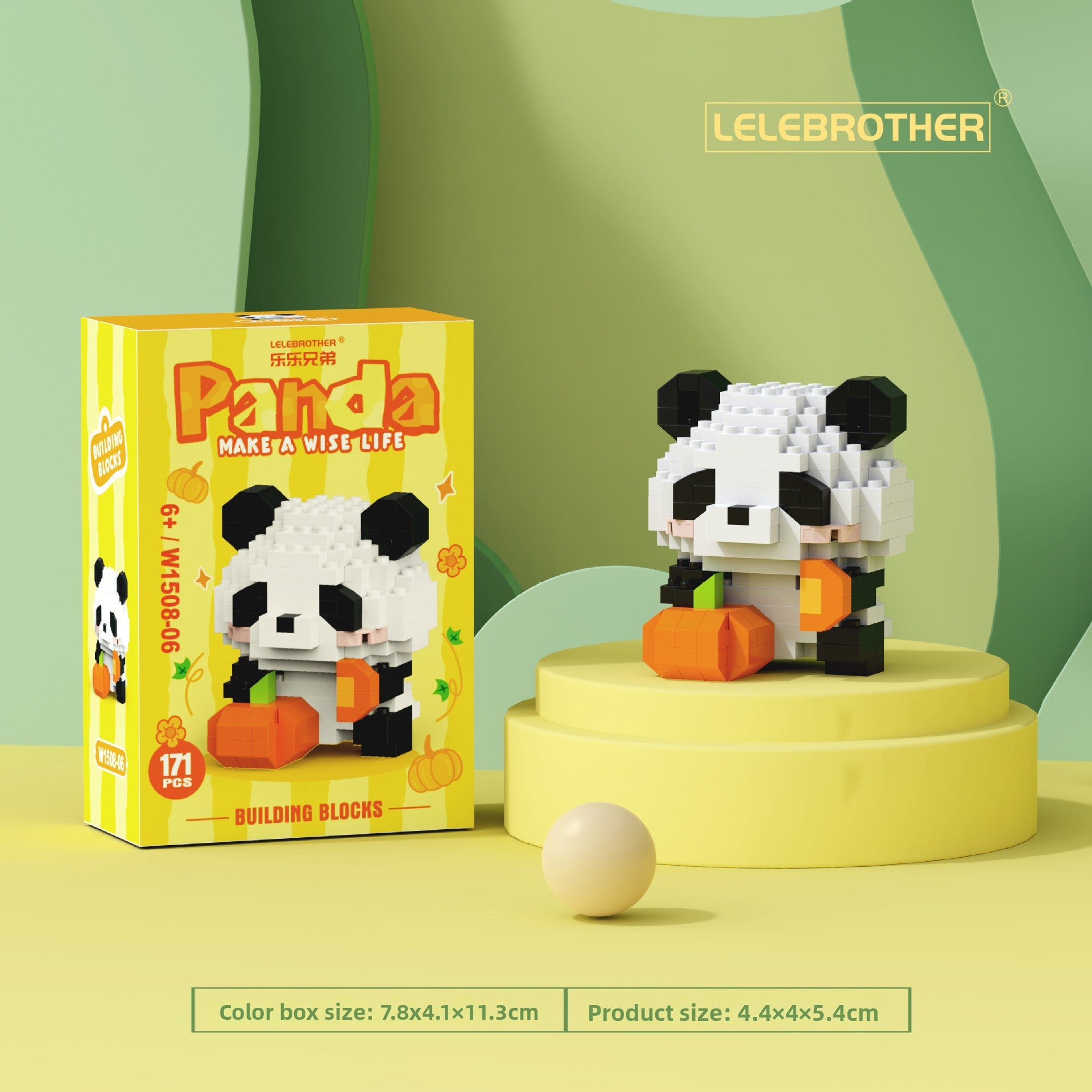 Creative Panda Building Blocks Educational Desktop Toy