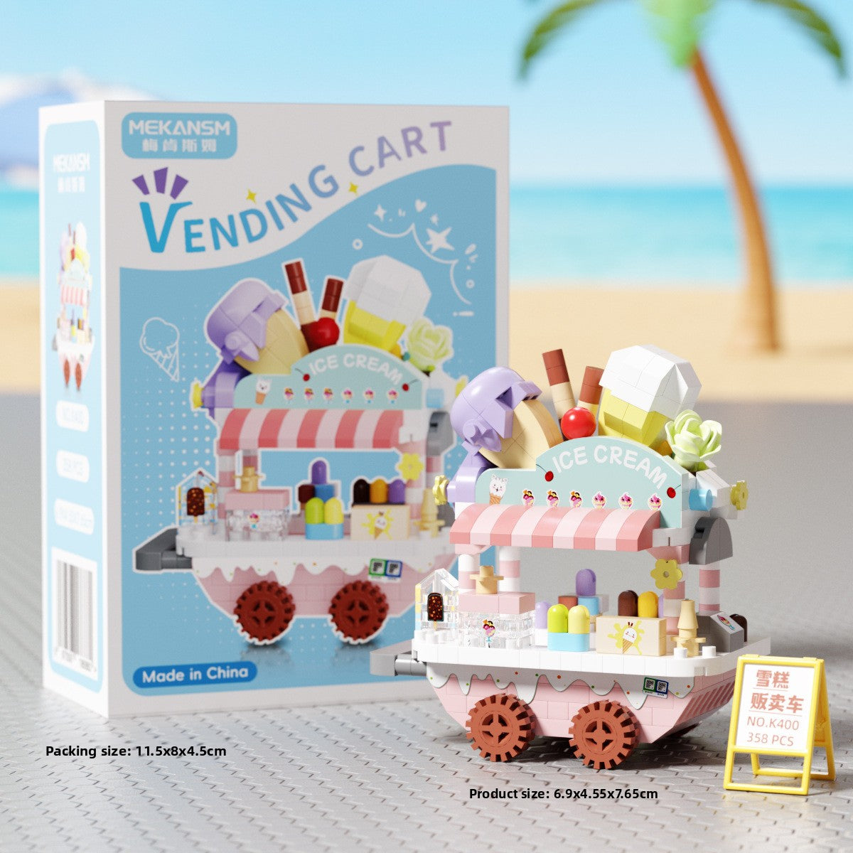 Mini Street View Building Blocks Set-Micro Architecture City Creator Bricks Toy, DIY Educational Village Model Kits for Kinds & Adults (Cafes, Shops & Castles)
