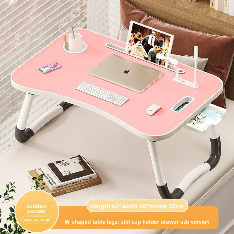 Foldable Bed Desk with Multi-Functional Design