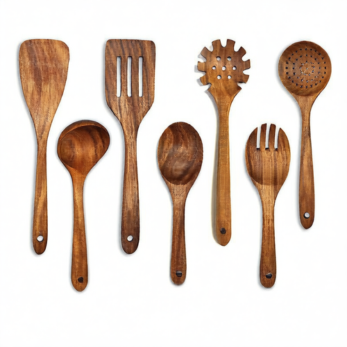 Acacia Wood 9-Piece Kitchen Utensil Set