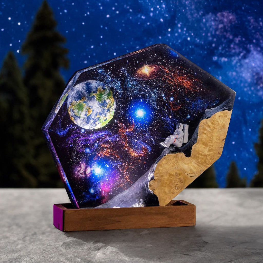 Epoxy Resin Wood Night Lamp