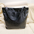 Womens Retro Leather Tote Bag