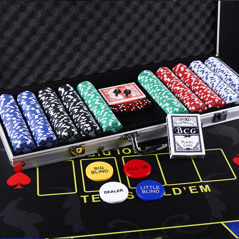 Numerical Poker Chips Set for Card Games