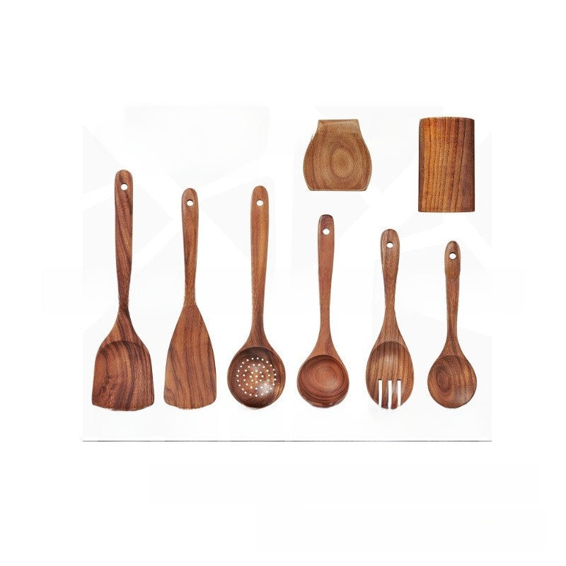 Acacia Wood 9-Piece Kitchen Utensil Set
