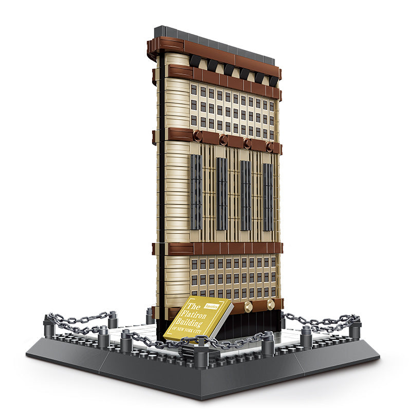 Building Blocks USA Tower Compatible with Small-Size Building Blocks, Educational Toy