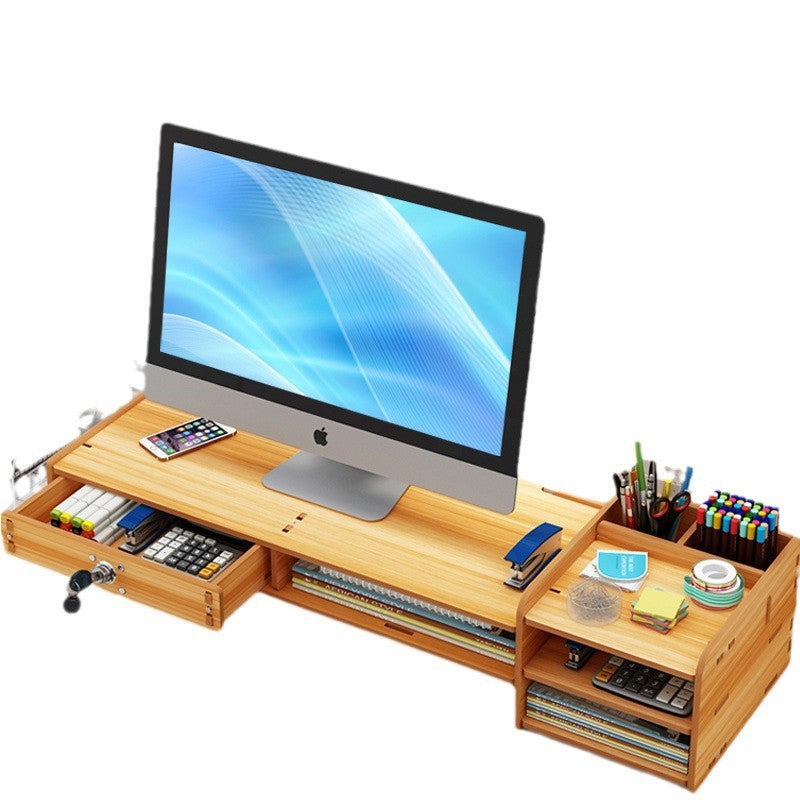 Ergonomic Desktop Rack with Storage Drawers