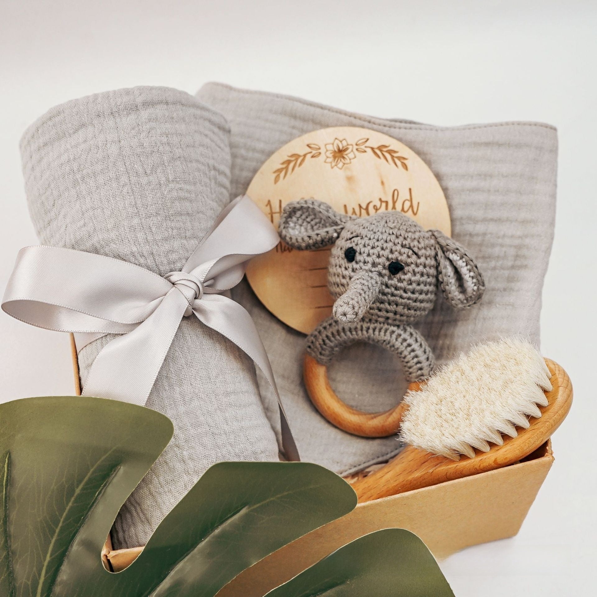 Pure Cotton Crochet Baby Rattle Toys Gift Set