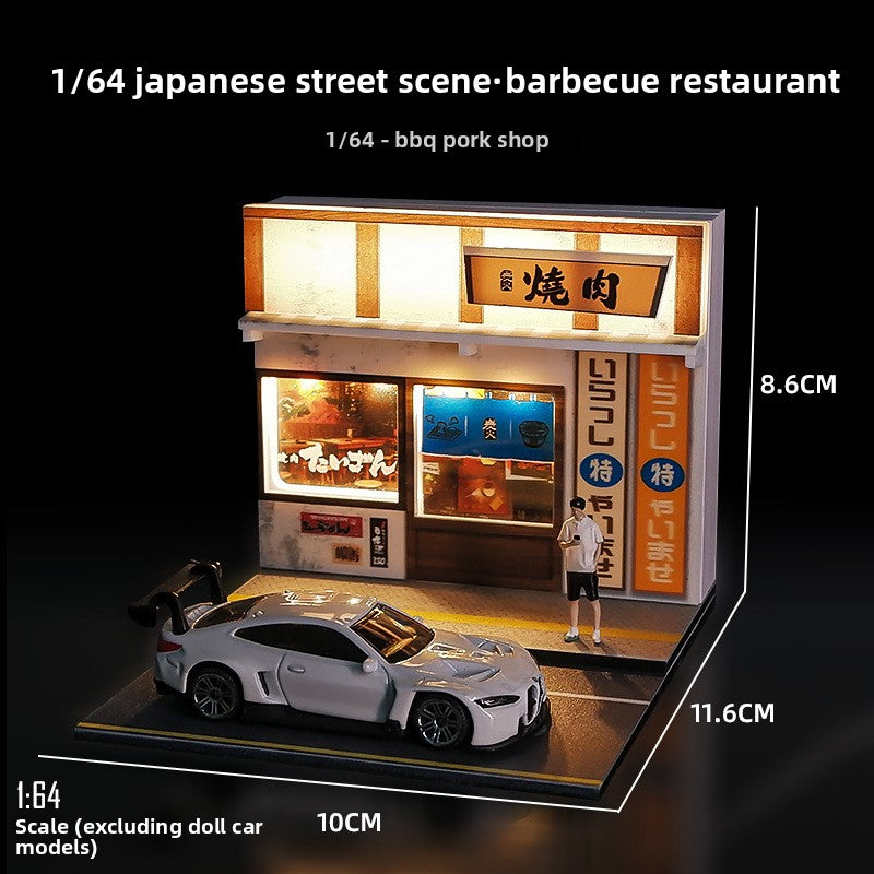 Premium 1:64 Scale Lights-Up Miniature Street Scene Diorama