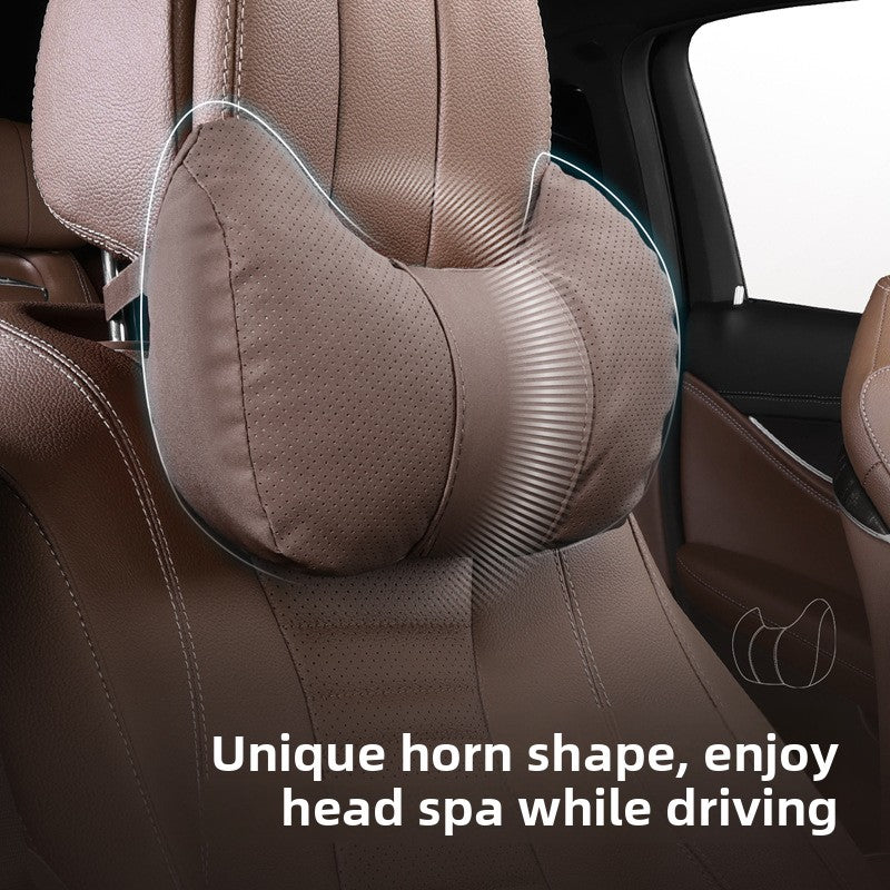 Car Headrest Neck Pillow and Lumbar Support Set