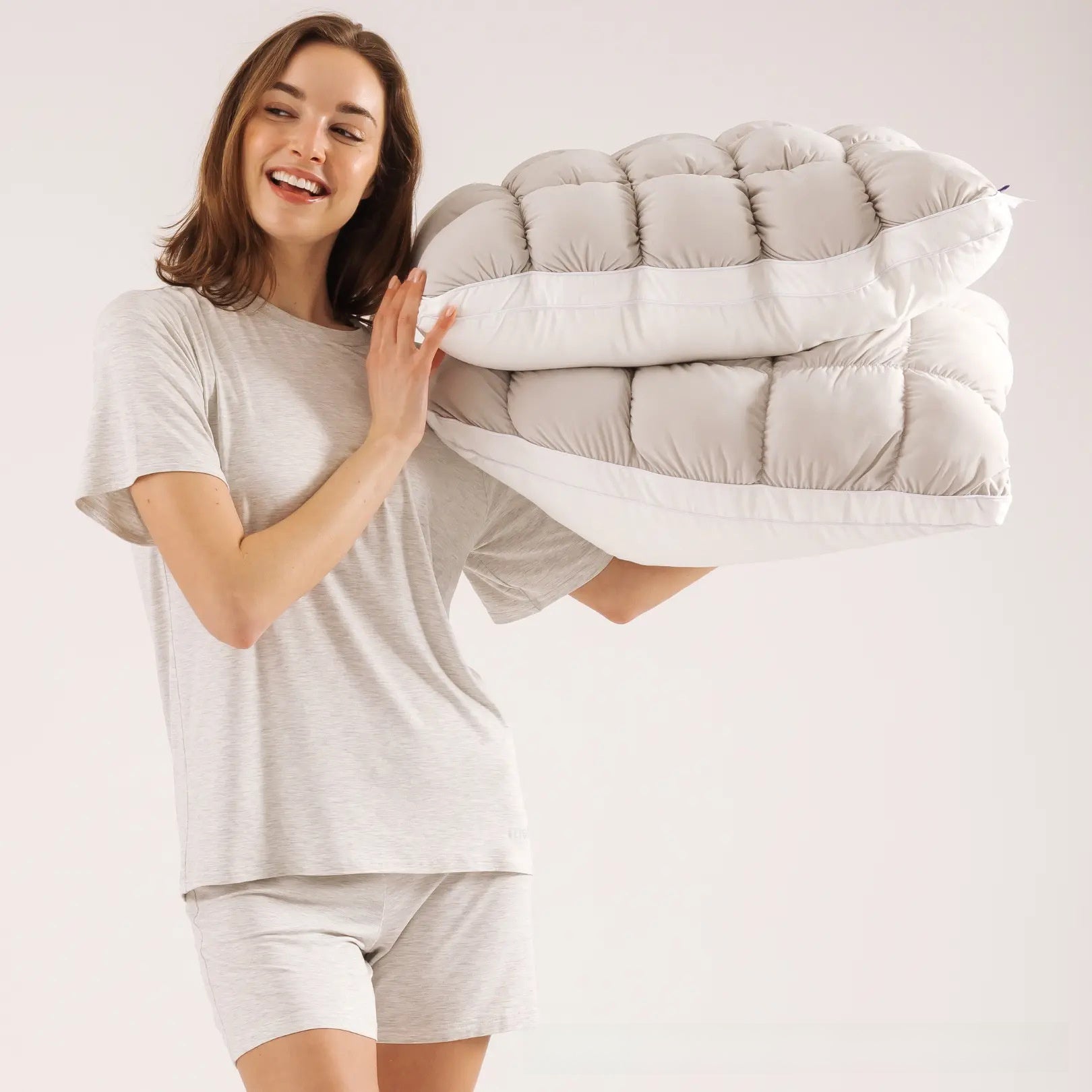 Ergonomic High-Resilience Cloud Comfort Pillow – Breathable Spandex Blend & Therapeutic Cervical Support Sleep System