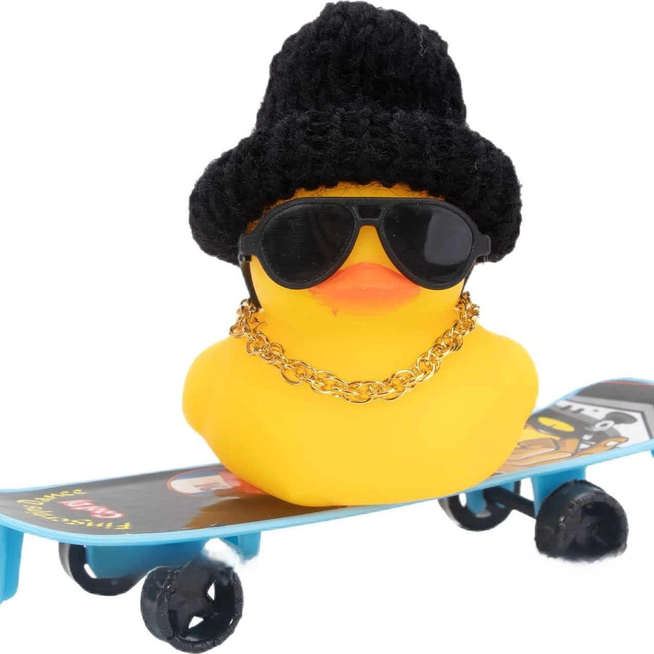 Cool skateboard rubber duck children's water play ducklings