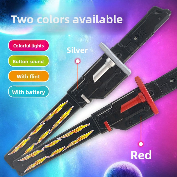 Tactical LED Cyber Katana Sword | Futuristic Laser Ninja Blade with Sound & Spark Effects